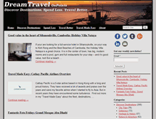 Tablet Screenshot of dreamtravelonpoints.com